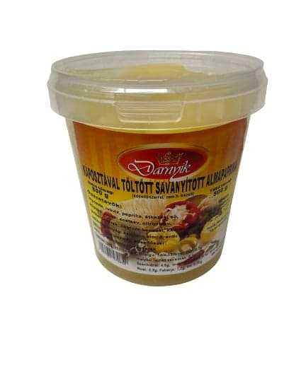 Darnyik káposztával töltött savanyított almapaprika, csípős