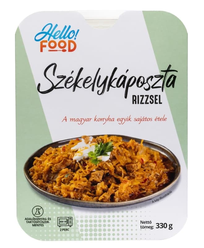 HELLO FOOD Székelykáposzta rizzsel