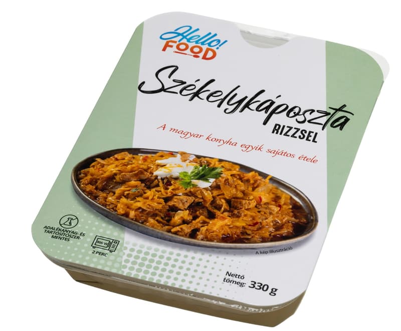 HELLO FOOD Székelykáposzta rizzsel
