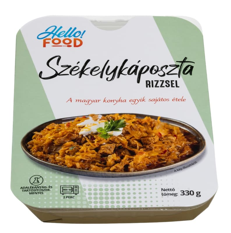 HELLO FOOD Székelykáposzta rizzsel