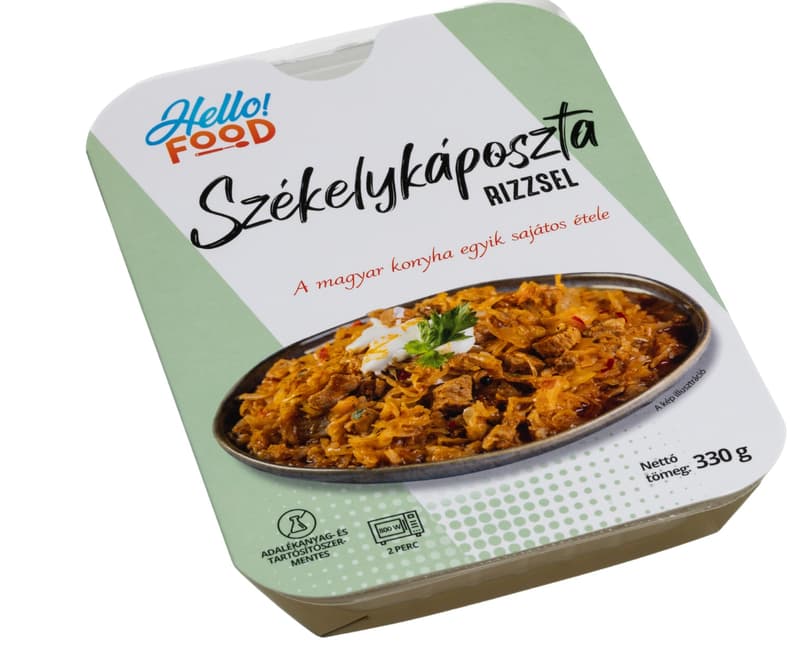 HELLO FOOD Székelykáposzta rizzsel