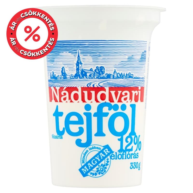 Nádudvari Semi-Skimmed Sour Cream 12%