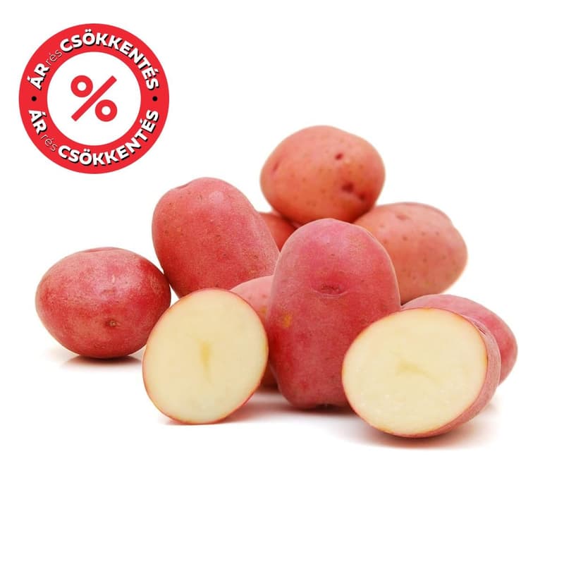 Hazai piros héjú kifliburgonya, csomagolt