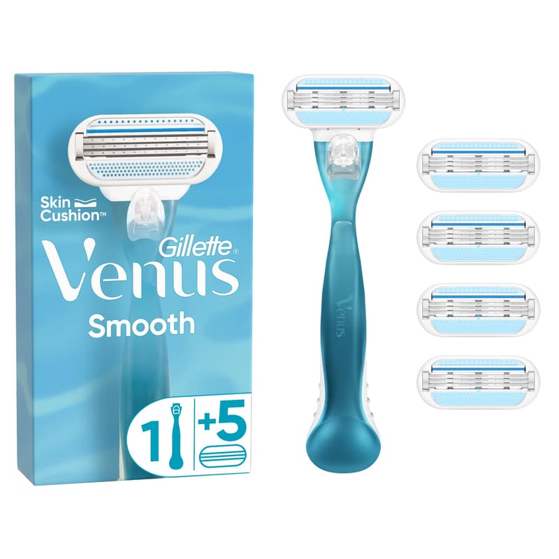 Venus Smooth Women's Razor + 4 Razor Cartridges