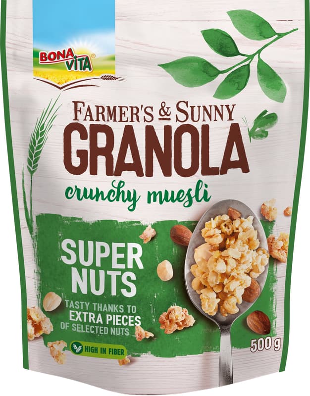 Bona Vita Granola ropogós müzli - mogyoró, mandula