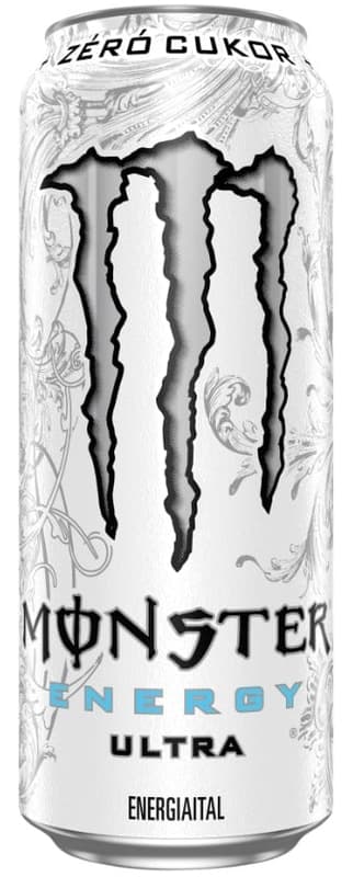 Monster Energy Ultra szénsavas ital koffeinnel és édesítőszerekkel