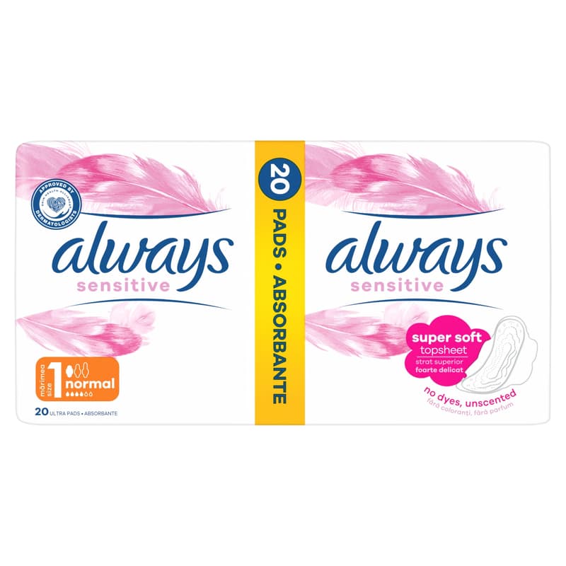 Always Ultra Sensitive Normal Plus Egészségügyi Betét (1-es méret)