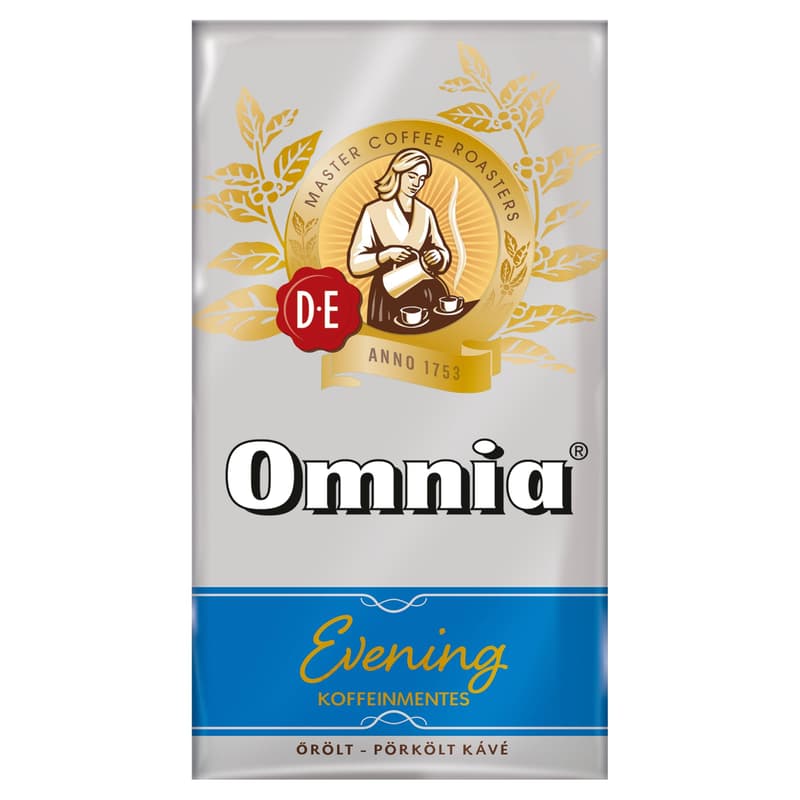 Douwe Egberts Omnia Evening őrölt-pörkölt koffeinmentes kávé