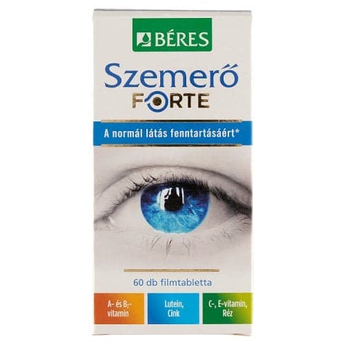 Béres Eye Strength Lutein Forte dietary supplement film-coated tablets 60x