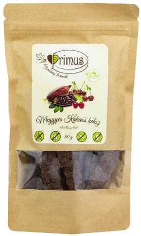 Primus Gluténmentes, Vegán Kakaós-meggyes keksz