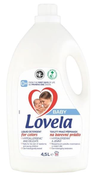 Lovela Baby Hipoallergén Folyékony mosószer színes ruhákhoz 4,5l