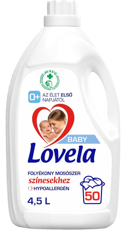 Lovela Baby Hipoallergén Folyékony mosószer színes ruhákhoz 4,5l