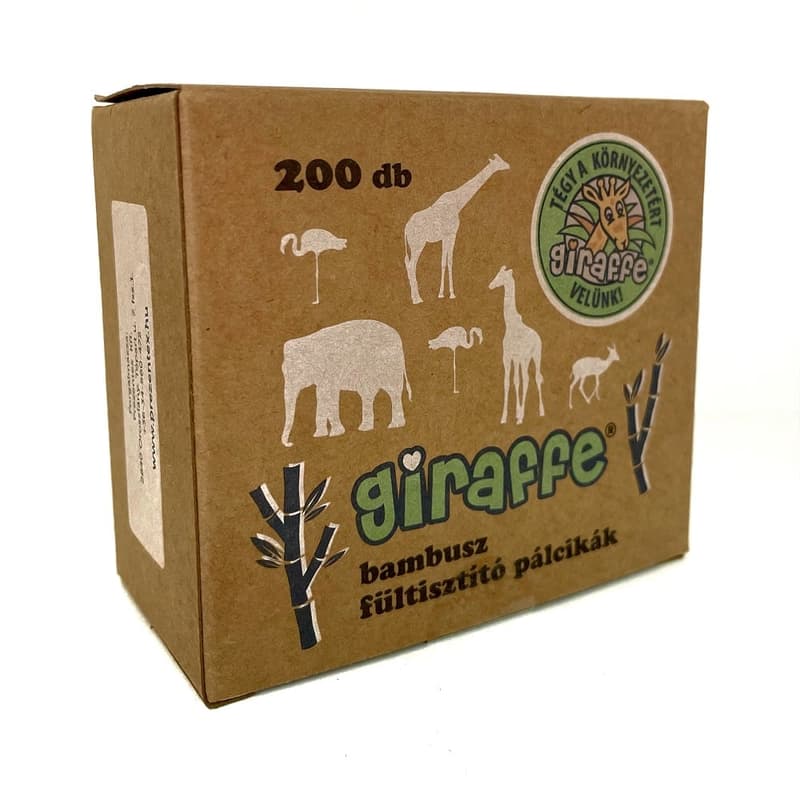 giraffe® Bambusz Fültisztító Dobozos