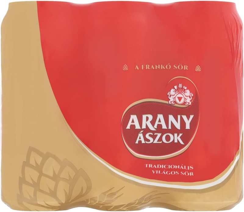 Arany Ászok világos sör 4,3% (6-os multipack)