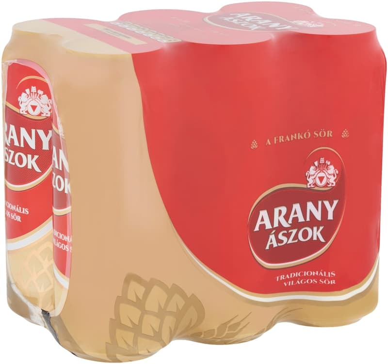 Arany Ászok világos sör 4,3% (6-os multipack)