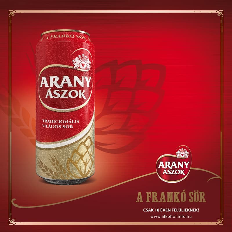 Arany Ászok világos sör 4,3% (6-os multipack)