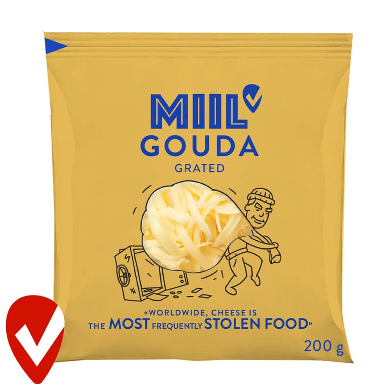 Miil Reszelt gouda, zsíros félkemény sajt