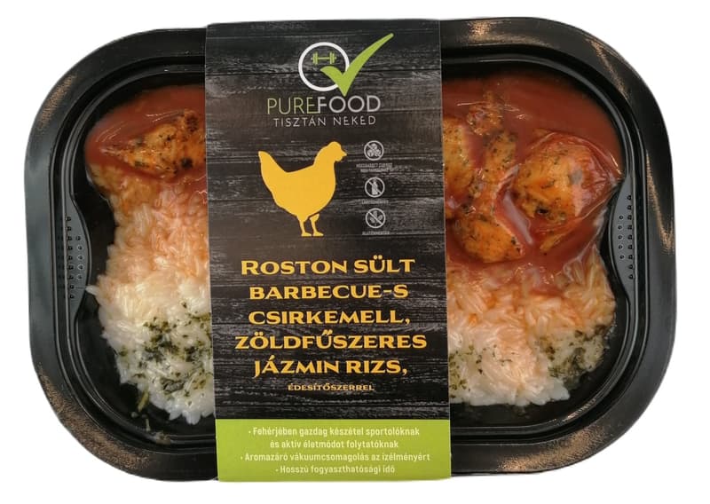 Purefood Grilled Barbecue Chicken Breast, Rice with Green Herbs