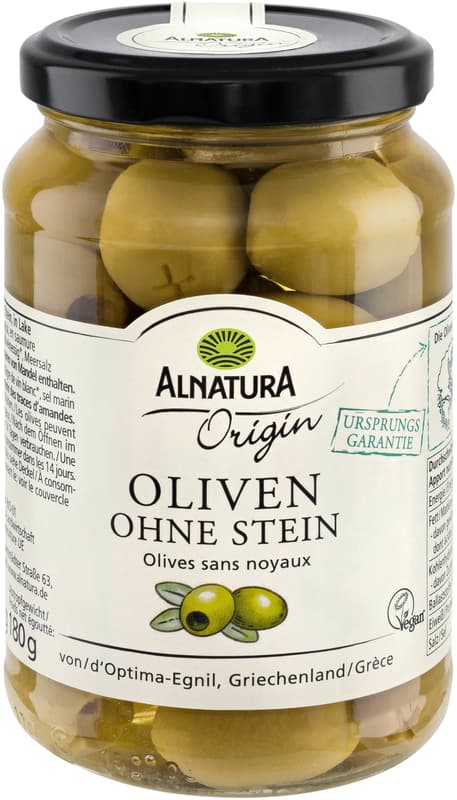 Alnatura BIO Green olives stoneless