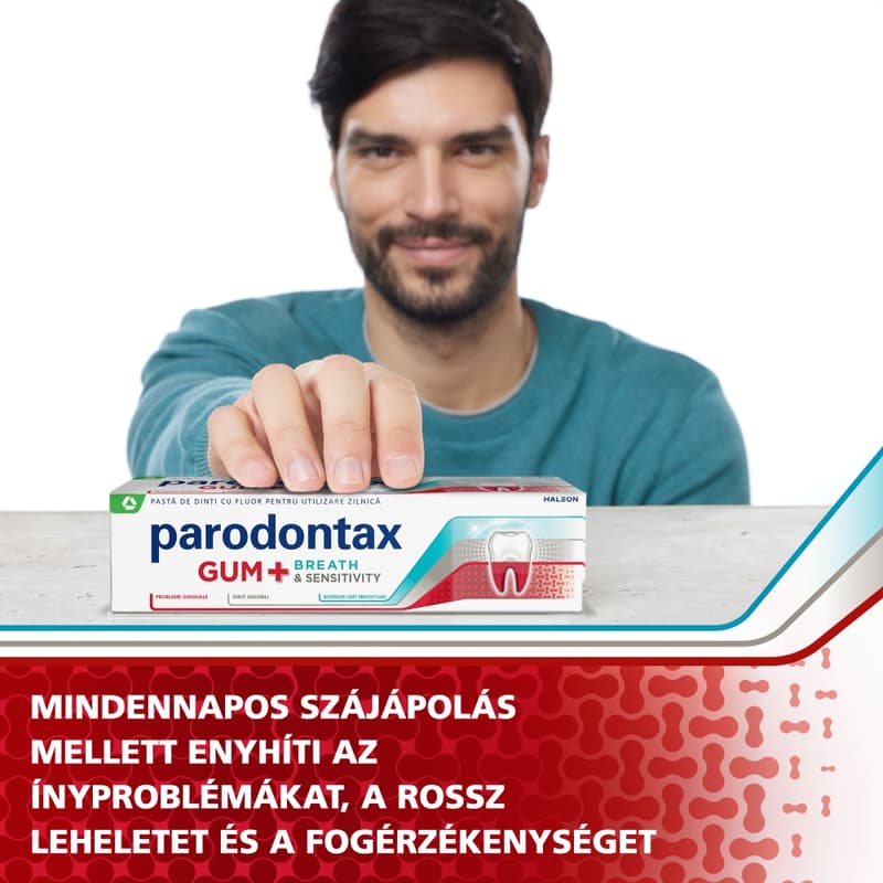 Parodontax Gum + Breath & Sensitivity fluoridos fogkrém 75 ml