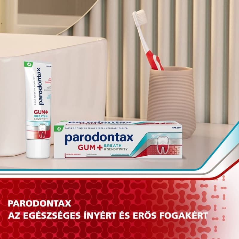 Parodontax Gum + Breath & Sensitivity fluoridos fogkrém 75 ml