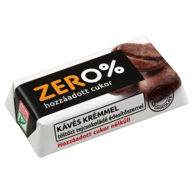 ZERO milk chocolate with maltitol and coffee-cream