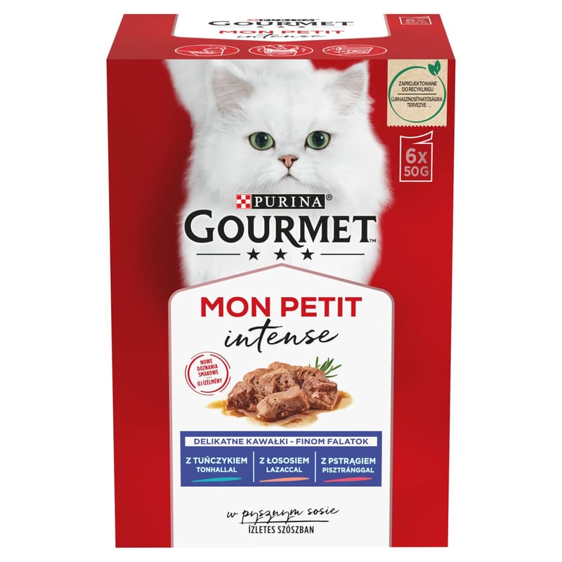 Gourmet Mon Petit Complete Food for Adult Cats with Tuna-Salmon-Trout