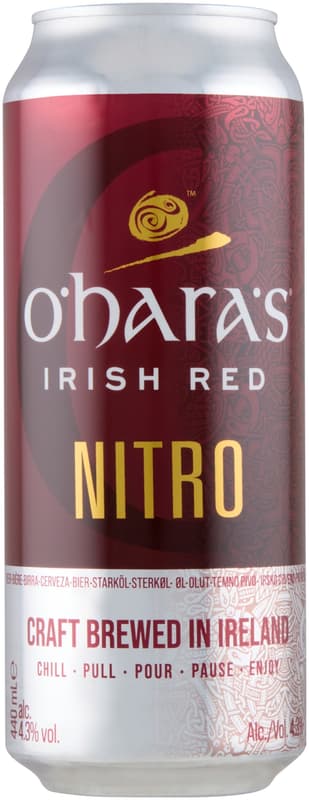 O'Hara's irish red nitro beer 4,3%