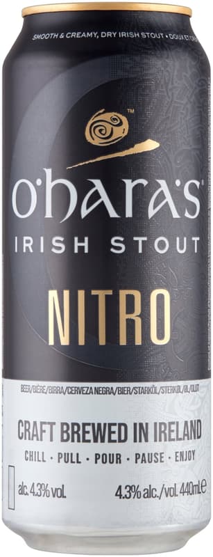 O'Hara's irish stout nitro beer 4,3%