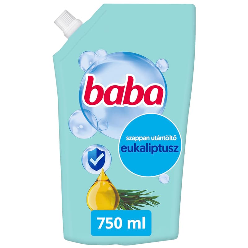 Baby liquid soap refill with antibacterial ingredient, tea tree oil