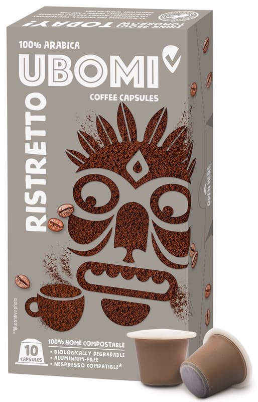 UBOMI Ristretto Nespresso kompatibilis lebomló kávékapszula