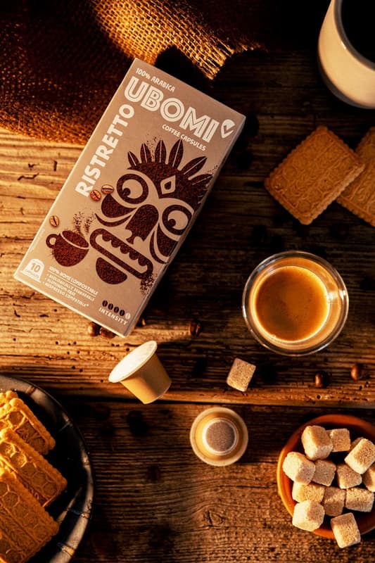 UBOMI Ristretto Nespresso kompatibilis lebomló kávékapszula
