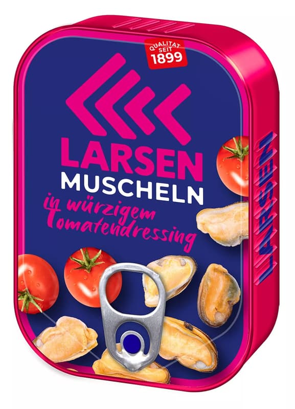 Larsen kagyló fűszeres paradicsommártásban (110 g)