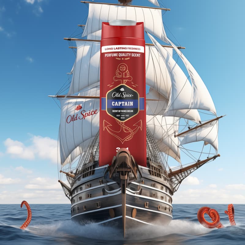 Old Spice Captain Tusfürdő És Sampon Férfiaknak