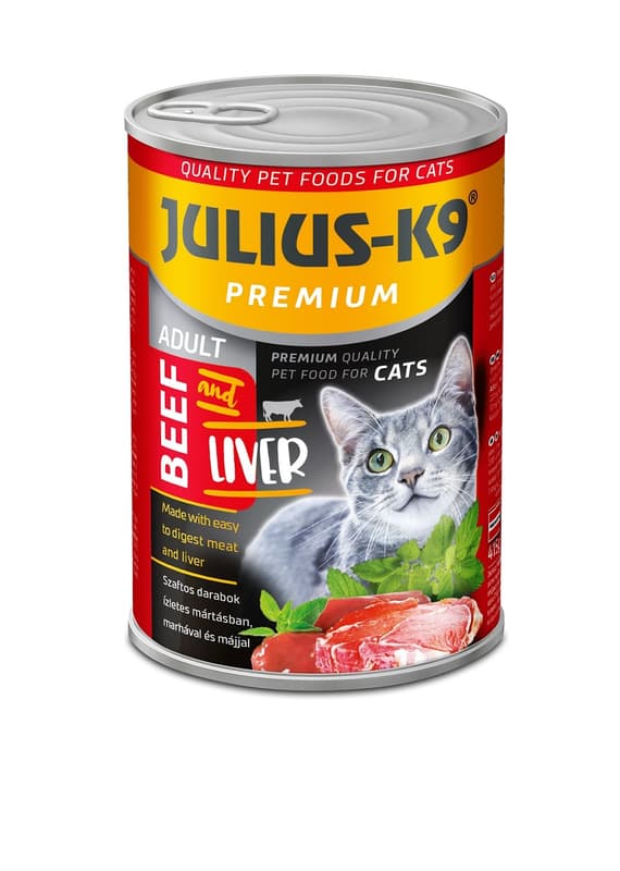 Julius-K9 Cat konzerv felnőtt macskáknak, marha-máj