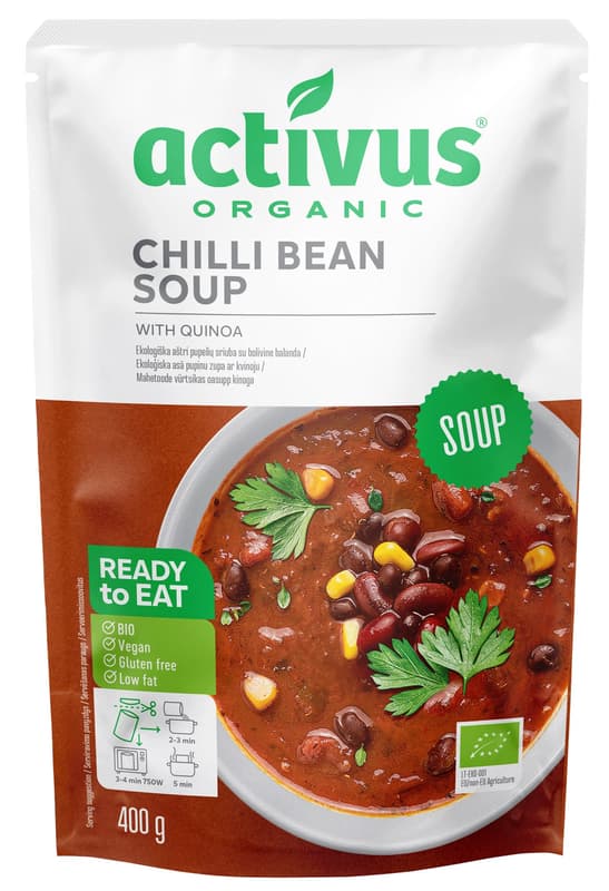 Activus BIO Vegán chilis bableves quinoaval