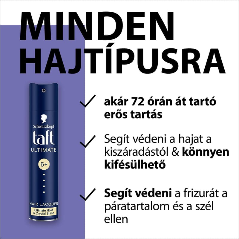 Taft Ultimate hajlakk minden hajtípusra