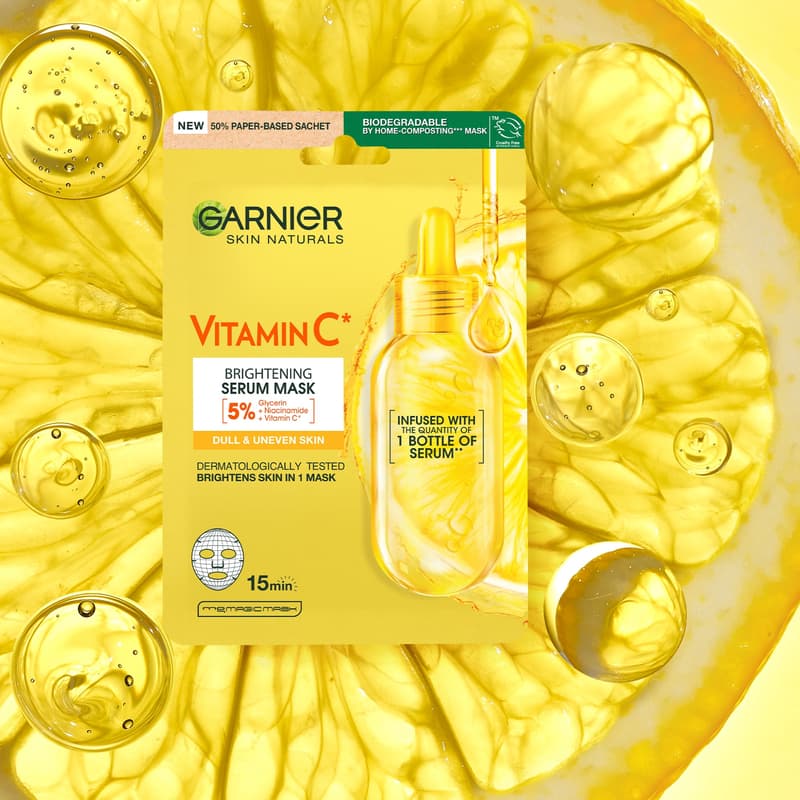 GARNIER SKIN NATURALS TISSUE MASK VITAMIN C 