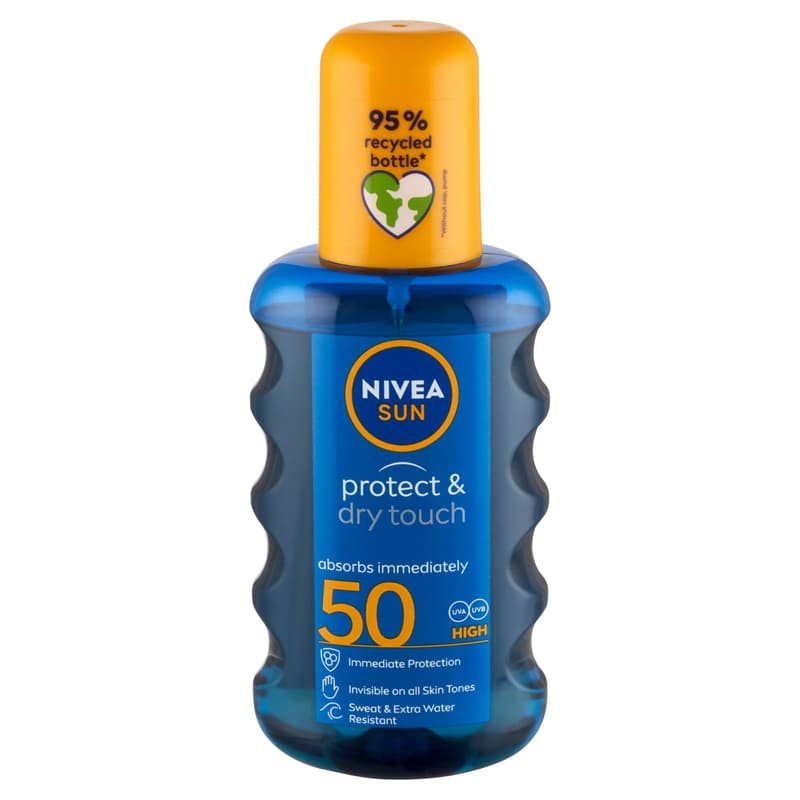 NIVEA SUN Protect & Dry Touch Napozó Spray FF50