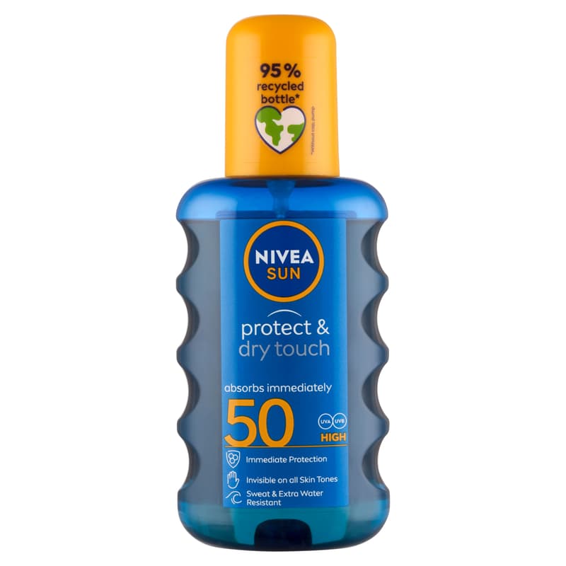 NIVEA SUN Protect & Dry Touch Napozó Spray FF50