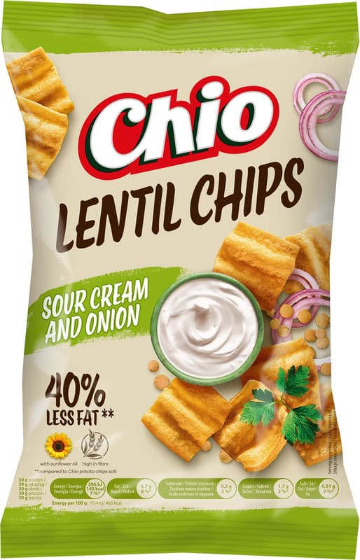 Chio Lentil Chips Sour Cream-Onion