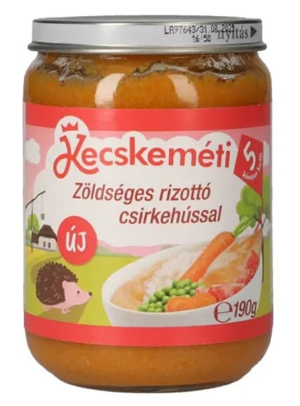 Kecskeméti Zöldséges rizottó csirkehússal 5 hónapos kortól