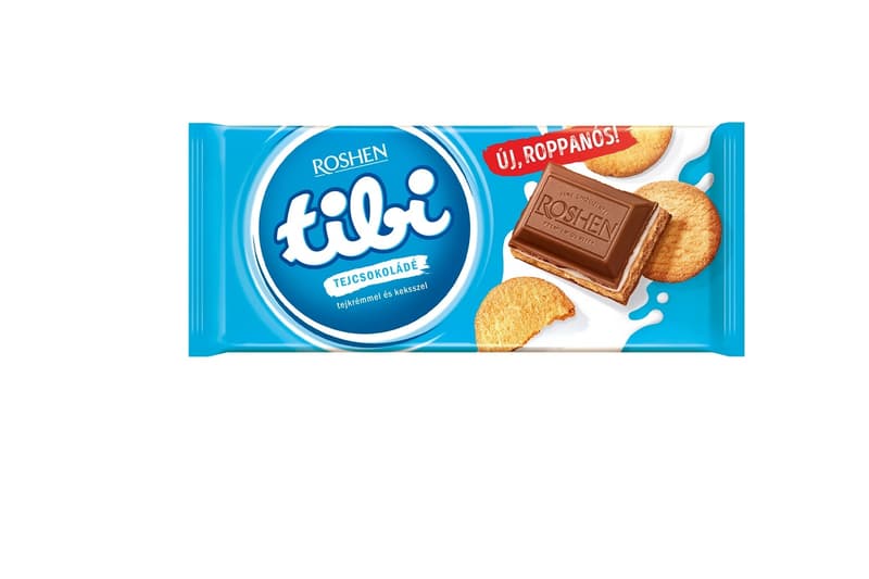 Tibi tejcsokoládé tejkrémmel és keksszel