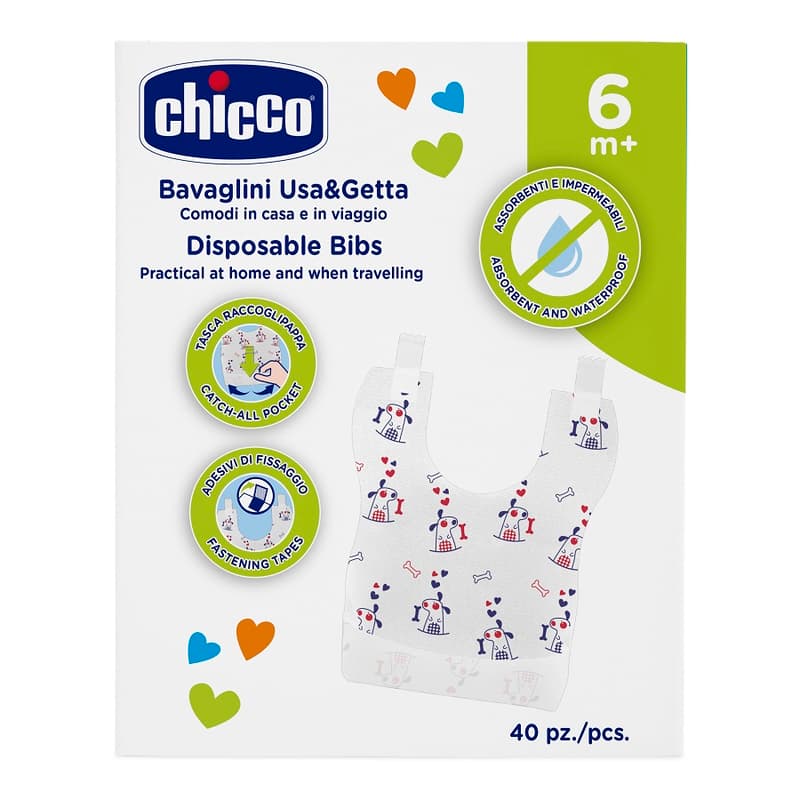 Chicco Eldobható, komposztálható előke