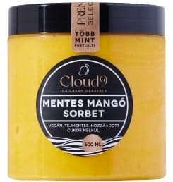 Cloud 9 Vegán mentes mangó sorbet hozzáadott cukor nélkül