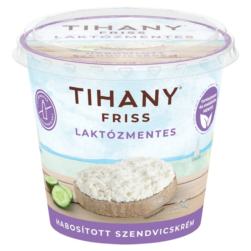 Tihany Friss habosított laktózmentes szendvicskrém