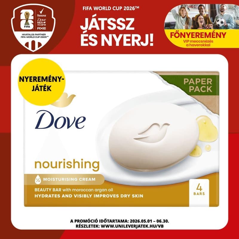 Dove Nourishing cream soap 4x90 g