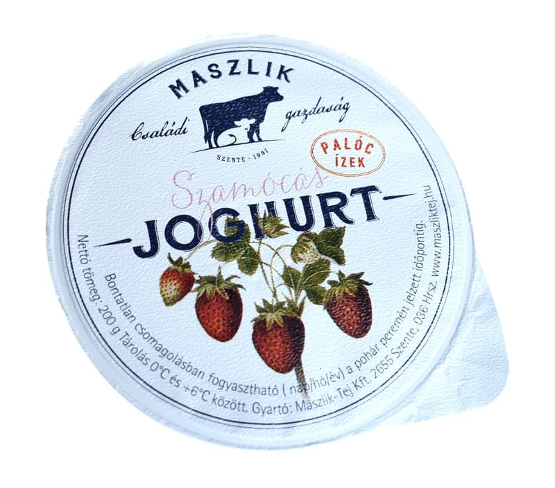 Maszlik Élőflórás szamócás joghurt