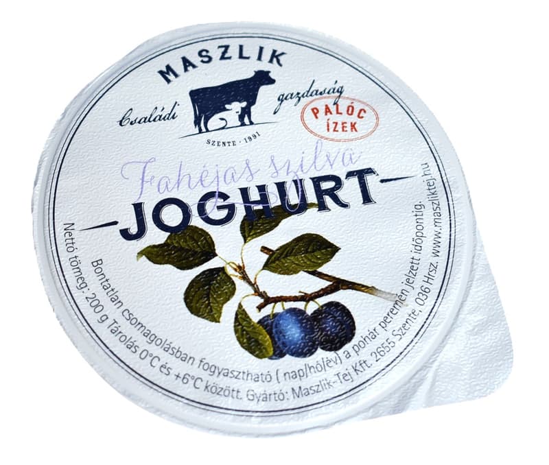 Maszlik Élőflórás fahéjas szilvás joghurt