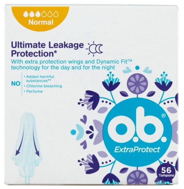 o.b. ExtraProtect Normal Tampons 56 pcs